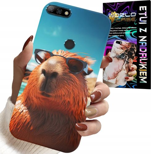 ETUI DO HUAWEI Y7 2018 - SŁODKA KAPIBARA, CAPIBARA CASE + SZKŁO na Arena.pl