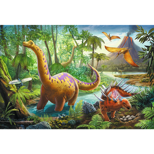 Puzzle 60 Wędrówka dinozaurów na Arena.pl