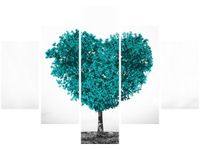 OBRAZ TREE OF LOVE MIŁOŚĆ SERCE PRZYRODA