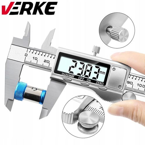 PROFESJONALNA SUWMIARKA ELEKTRONICZNA 150MM METALOWA CYFROWA EKRAN LCD na Arena.pl