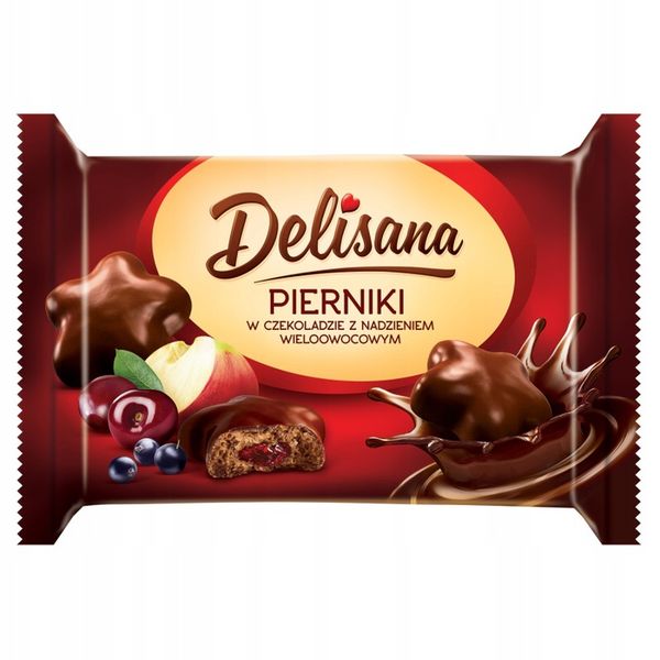 Delisana Pierniki gwiazdki w czekoladzie 200g zdjęcie 1