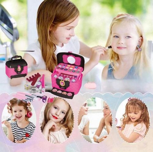 ZESTAW KOSMETYKÓW DO MAKIJAŻU I PAZNOKCI KUFEREK MAKE UP PREZENT DLA DZIECI na Arena.pl