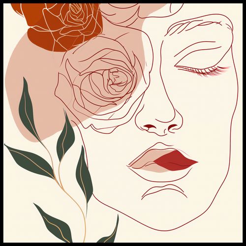 Plakat 70x70cm Beż i Twarz na Arena.pl