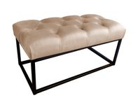Ławka CHESTERFIELD LOFT MG06 pufa podnóżek metal