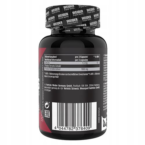 Weider Premium Tribulus Terrestris 90 kaps | Booster Testosteronu na Arena.pl