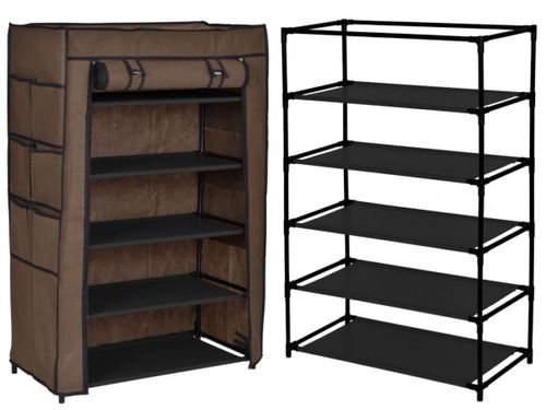 Szafka tekstylna na buty Mona ciemny brąz na Arena.pl