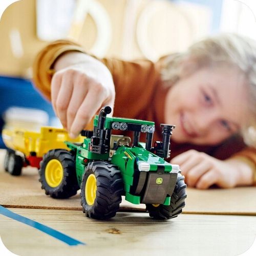 ZESTAW KLOCKÓW LEGO TECHNIC CIĄGNIK Z WYWROTKĄ PRZYCZEPKĄ TRAKTOR JOHN DEER na Arena.pl