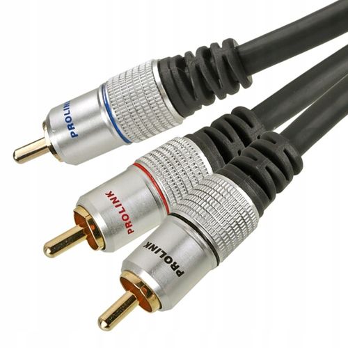 KABEL 1RCA - 2RCA TYPU Y PROLINK EXCLUSIVE TCV3610 OFC POZŁACANY 3m na Arena.pl