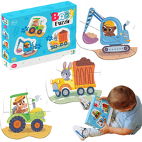 Puzzle Edukacyjne 3W1 Transport Dla Dzieci Dodo  300392