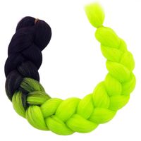 syntetyczne włosy 120 cm gęste ombre wls08