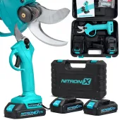 Sekator bezprzewodowy 2 akumulatory 21v ogrodowy do ogrodu cięcia gałęzi