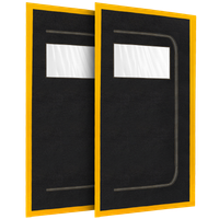 2X DRZWI PRZECIWPYŁOWE Z WIZJEREM KURTYNA REMONT BUDOWLANE ZAMEK OSŁONA