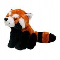 PLUSZOWA PANDA czerwona RUDA pluszak MASKOTKA miś PLUSZOWA 33cm