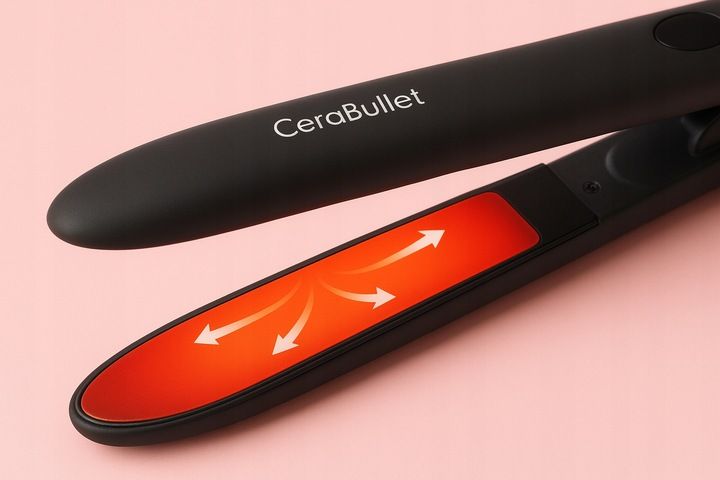 Cera Profesjonalna Prostownica do Włosów Bullet Pro jonizacja zdjęcie 5