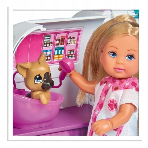 LALKA DOKTOR EVI AMBULANS KARETKA 2W1 KOTEK PIESEK zdjęcie 13