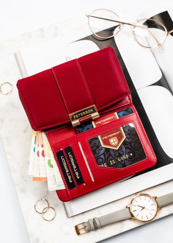 portfel damski eko ptn 0015-hnl-6971 red na Arena.pl