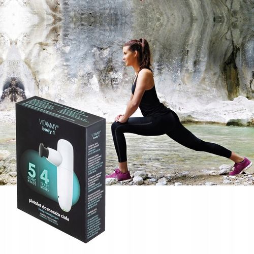 MASAŻER PISTOLET DO MASAŻU 5 GŁOWIC VITAMMY BODY 1 na Arena.pl