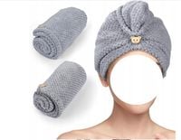 recznik do włosów z mikrofibry turban chłonny 2szt