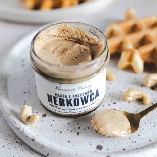 PASTA Z ORZECHÓW NERKOWCA 100% - 500g - Rzemiosło Natury na Arena.pl