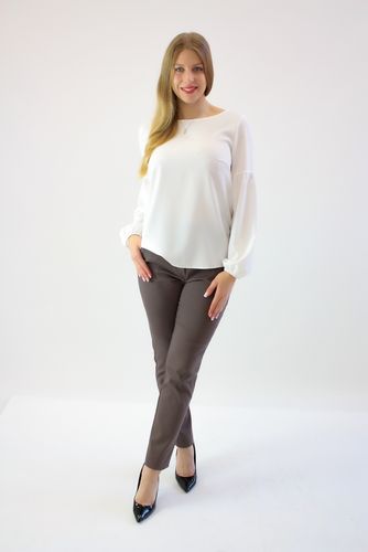 Elegancka bluzka Blue Biała 44 na Arena.pl