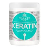 Kallos Keratin, Keratynowa maska do włosów z keratyną i proteinami mlecznymi, 1000ml