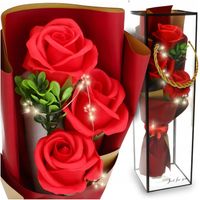 WIECZNA RÓŻA W PUDEŁKU ŚWIĘCĄCA BUKIET RÓŻ FLOWERBOX PREZENT NA WALENTYNKI