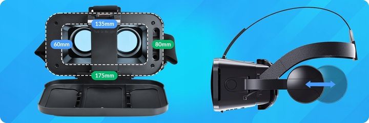 GOGLE VR OKULARY ZE SŁUCHAWKAMI DO FILMÓW 3D 360 zdjęcie 5
