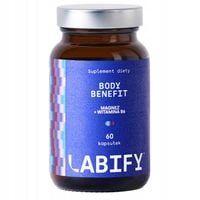 Labify Body Benefit MAGNEZ + Wit. B6 na ODPORNOŚĆ i układ nerwowy 60 kaps.