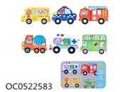 Układanka puzzle w puszce pojazdy 30 puzzli