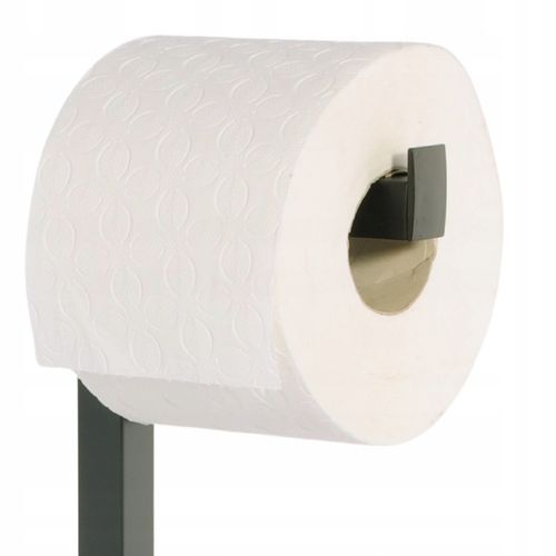 Stojak na papier toaletowy z uchwytem i szczotką WC czarny bambus YOKA HOME na Arena.pl