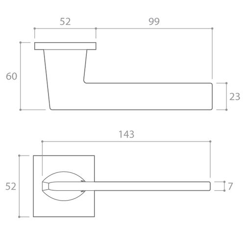 KLAMKA DRZWIOWA PREMIUM HARMONY Q SL CHROM POŁYSK na Arena.pl
