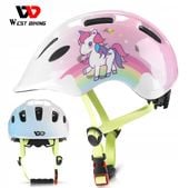 WEST BIKING KASK DZIECIĘCY RÓŻOWY JEDNOROŻEC OCHRONNY NA ROWER I HULAJNOGĘ