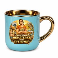 Nie każda bohaterka nosi pelerynę Mama kubek elegancki na prezent Niebieski