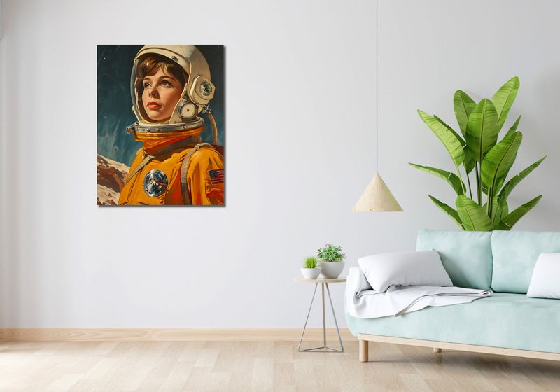 Obraz 70x90cm Pionierka Kosmosu zdjęcie 2