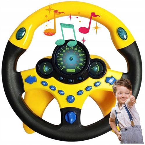 Kierownica zabawka INTERAKTYWNA DLA CHŁOPCA dźwięki symulator jazdy na Arena.pl