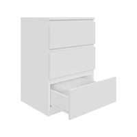 Komoda biała AVEN 50 cm z 3 szufladami różne kolory DARMOWA DOSTAWA