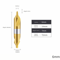 Nawiertak NWRc  DIN 333-A | nakiełek Rozmiar: 6mm - TiN
