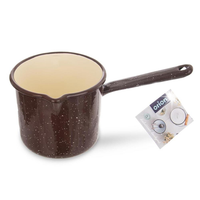 Rondel emaliowany brązowy mały BROWN 12 cm 1.2L ORION