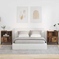 Szafki nocne z szufladą 2 pcs Stare drewno 49 x 36 x 61 cm