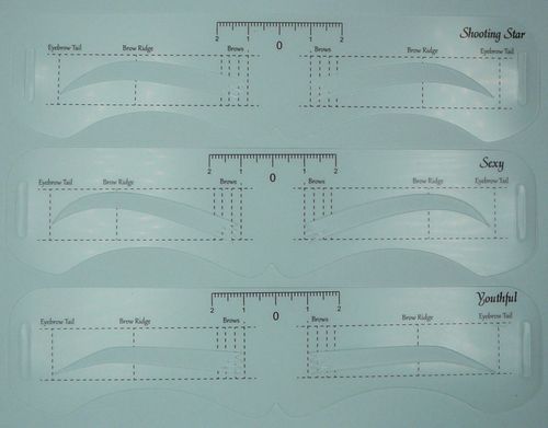 Szablony do stylizacji brwi linijka symetryczna U na Arena.pl