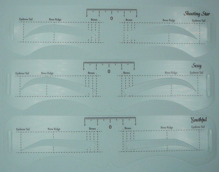 Szablony do stylizacji brwi linijka symetryczna U zdjęcie 12