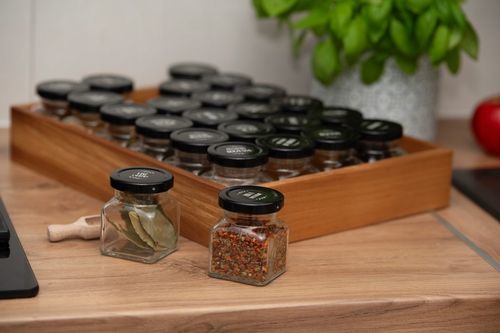 Pojemniki na przyprawy 24 szt 120ml organizer słoiczki słoiki na Arena.pl