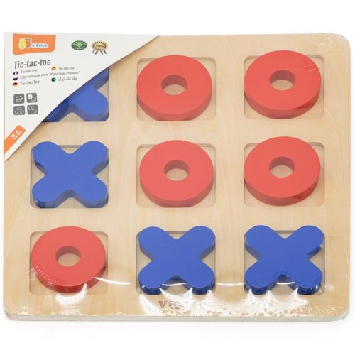 DLA NAJMŁODSZYCH  DREWNIANA GRA KLASYCZNA KÓŁKO I KRZYŻYK na Arena.pl