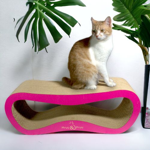 Drapak dla kota LEON | różowy | 78x28x24 cm | MruuPruu na Arena.pl