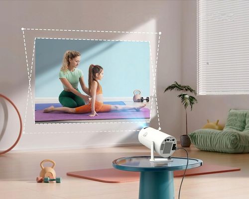 PROJEKTOR RZUTNIK ANDROID TV WIFI MINI 4K PRZENOŚNY SMART GŁOŚNIK OBROTOWY na Arena.pl