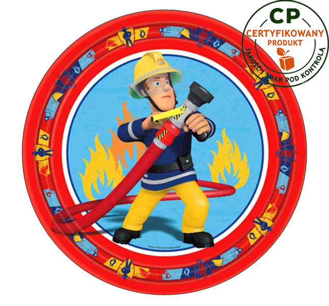 Opłatek na tort Strażak Sam zdjęcie 1