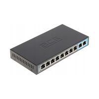 Switch PoE 8xPoE BCS-B-SP0802 Fast Ethernet 10/100Mbps do kamer IP BCS