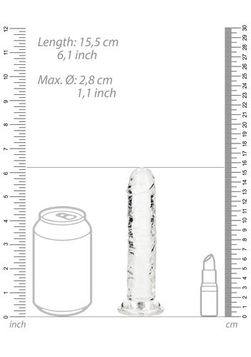 straight realistic dildo with suction cup   6 / 14,5 na Arena.pl