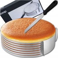 Rant obręcz regulowana do krojenia ciasta tortu cięcia biszkoptu nóż forma