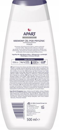 Apart Żel pod Prysznic Damski Vegan 96% Skł Pochodzenia Naturalnego 3x500ml na Arena.pl